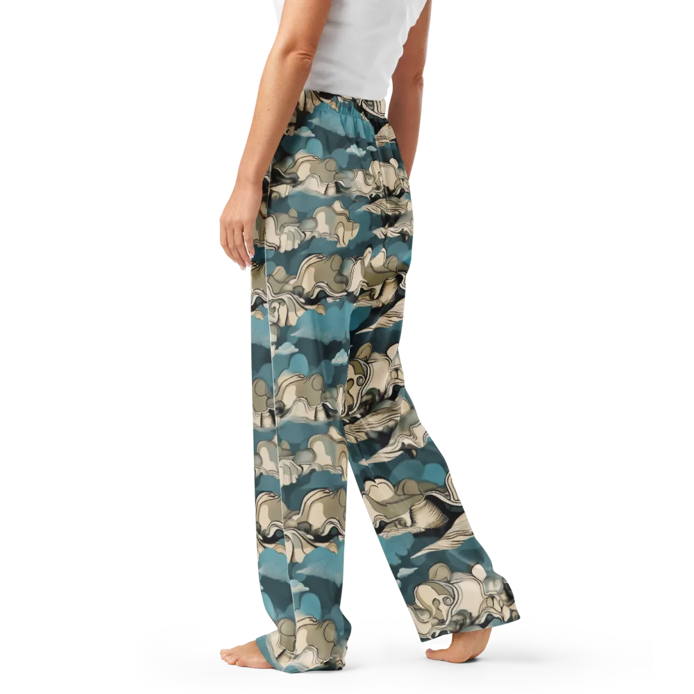 Cloudline Current on Women's Pajama Pants — Left