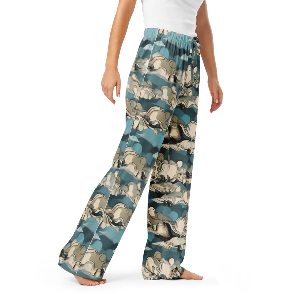 Cloudline Current on Women's Pajama Pants — Right Front