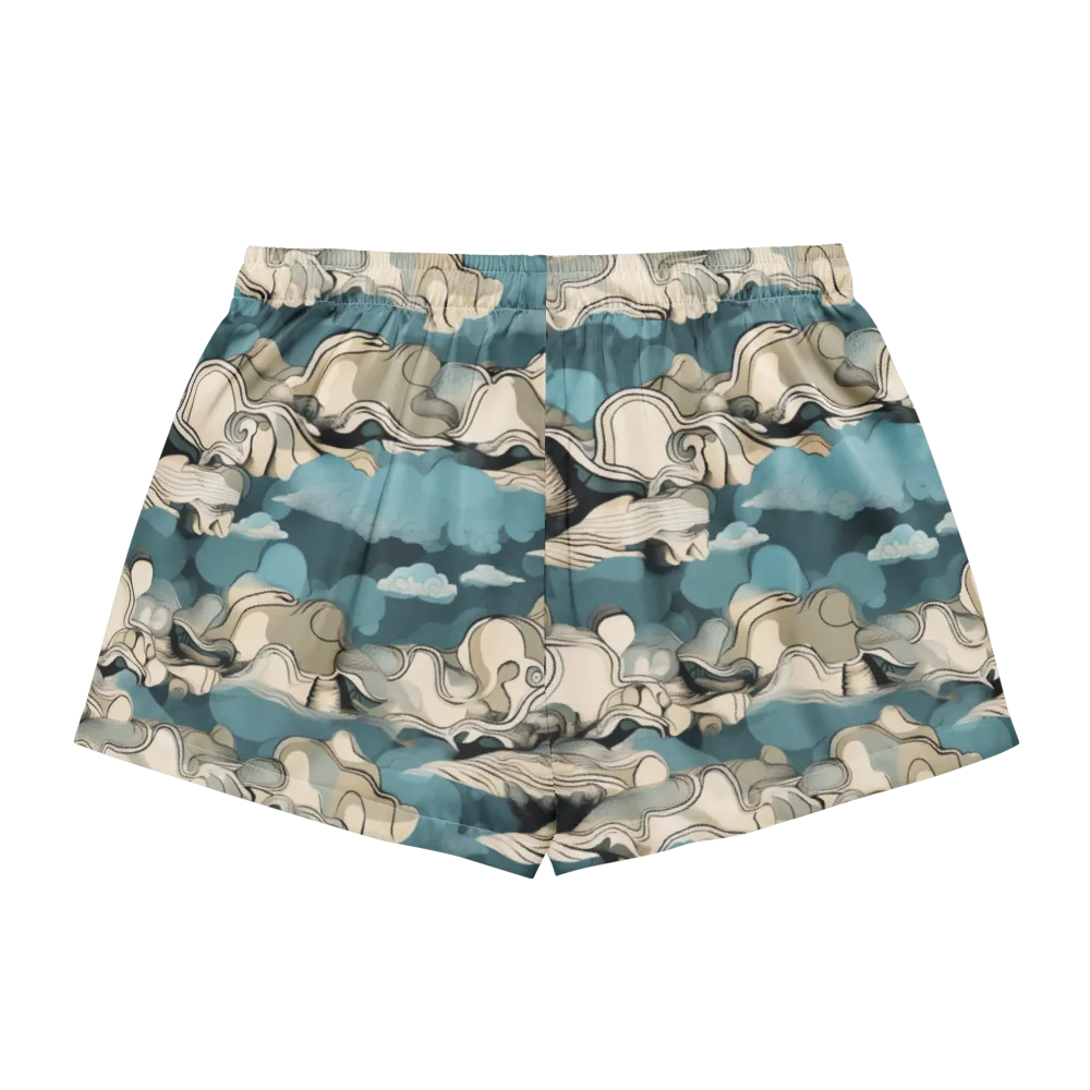 Cloudline Current on Women's Pajama Shorts — Back
