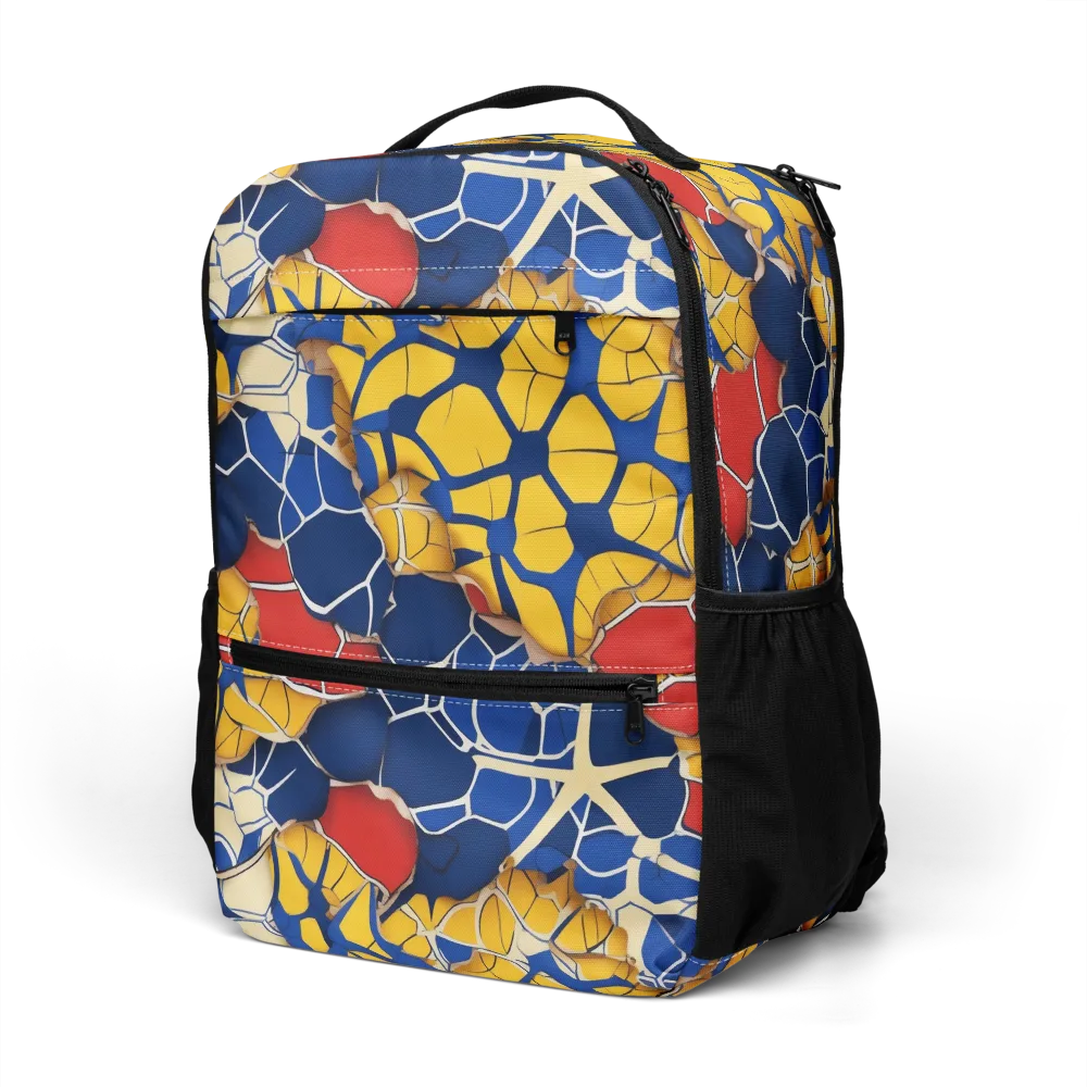 Cobalt Cellwork on Utility Backpack — Left Front