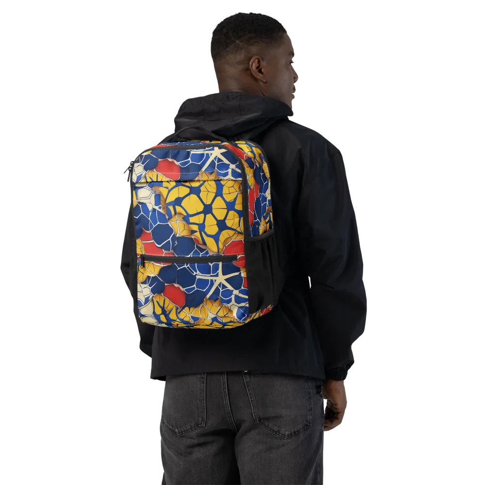 Cobalt Cellwork on Utility Backpack — Back