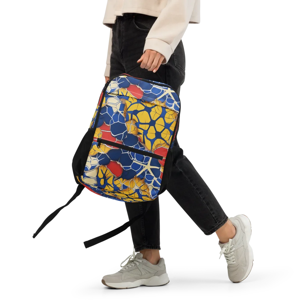 Cobalt Cellwork on Utility Backpack — Front