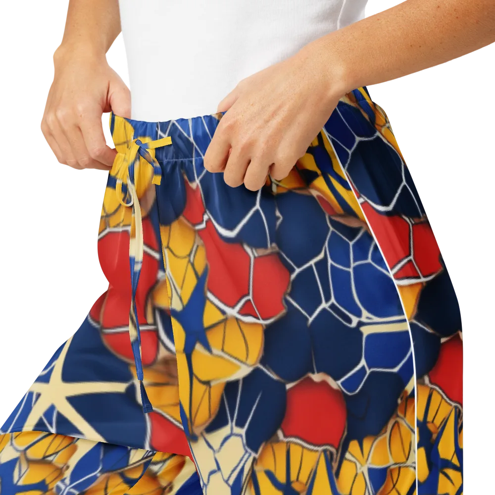 Cobalt Cellwork on Women's Pajama Pants — Product details