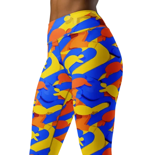 Electric Picnic on a Yoga Leggings