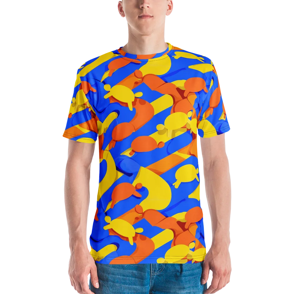 Electric Picnic on Men's Crew Neck T-Shirt — Front