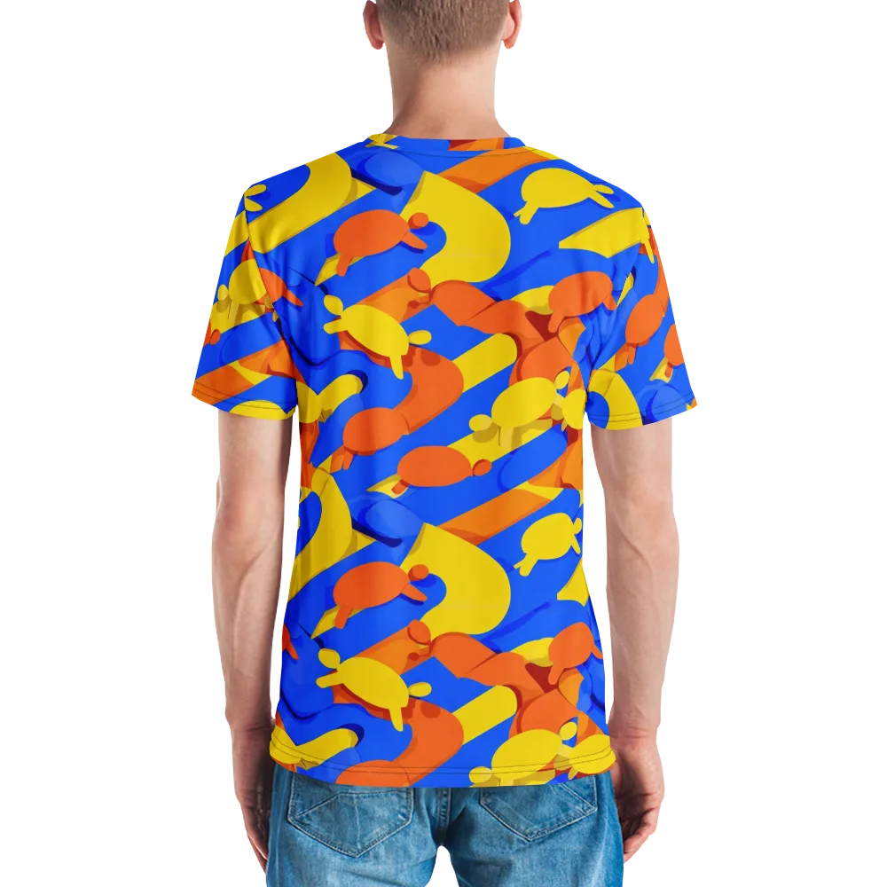 Electric Picnic on Men's Crew Neck T-Shirt — Back