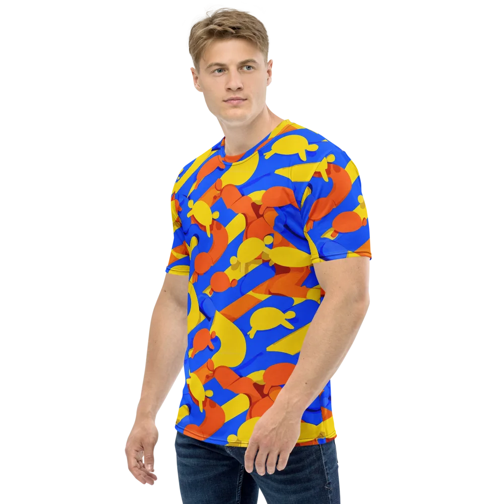 Electric Picnic on Men's Crew Neck T-Shirt — Left