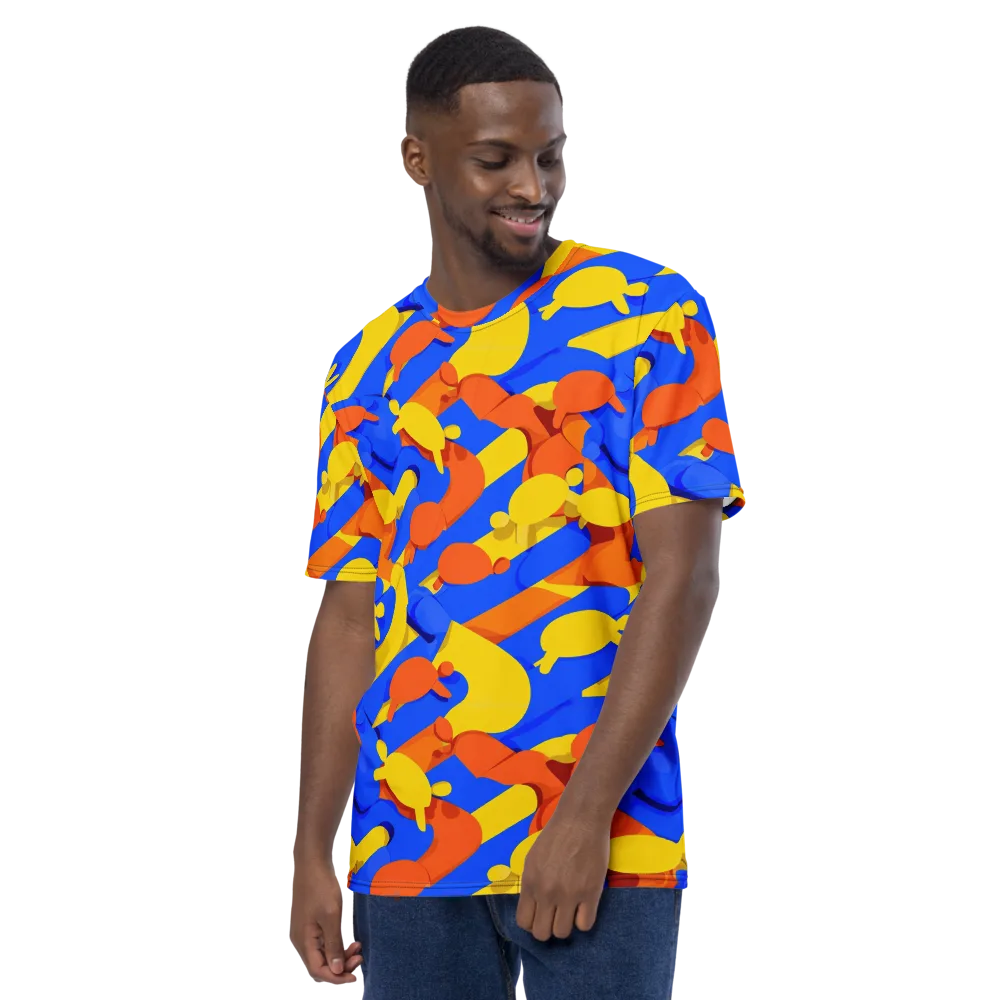 Electric Picnic on Men's Crew Neck T-Shirt — Left