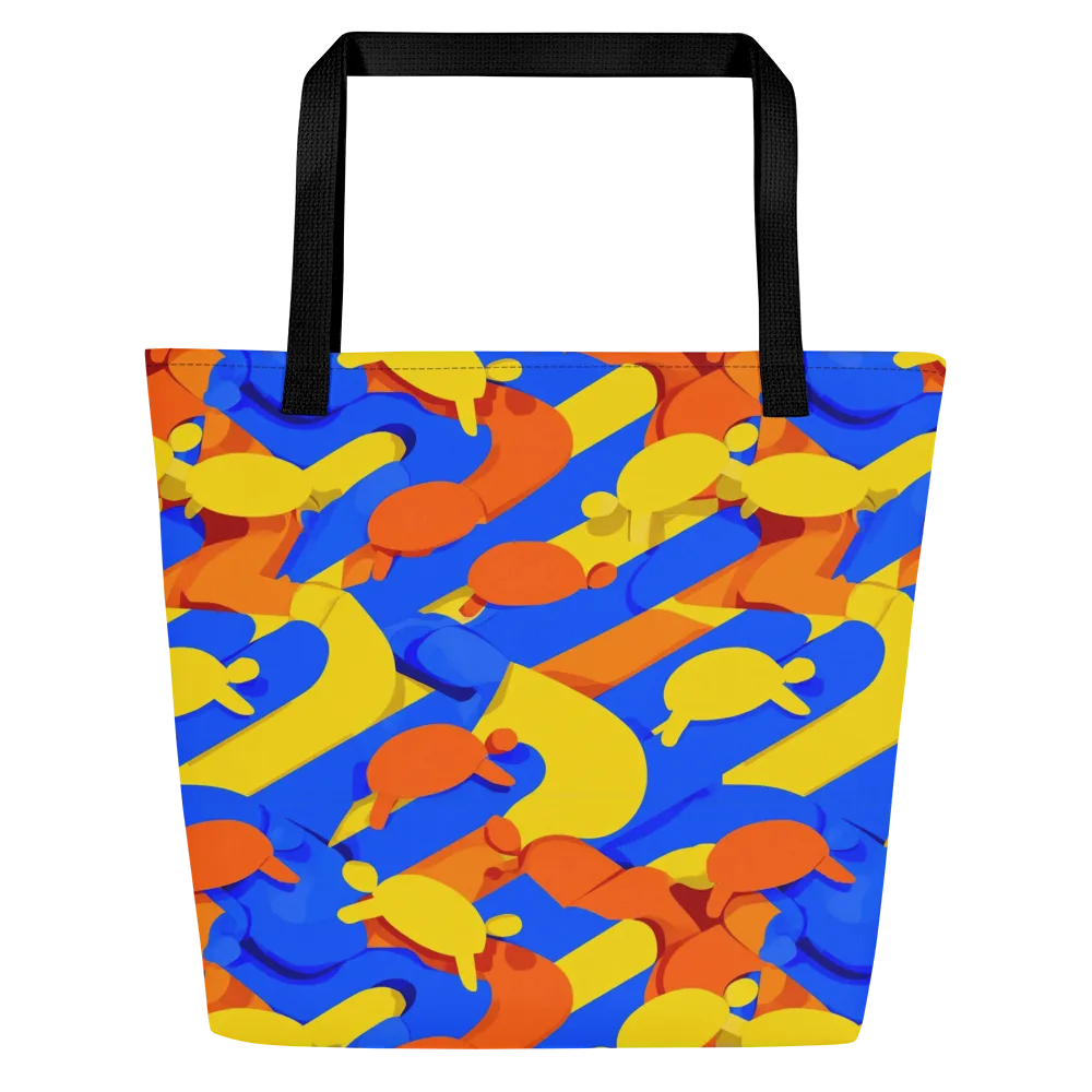Electric Picnic on Large Tote Bag W/ Pocket — Front