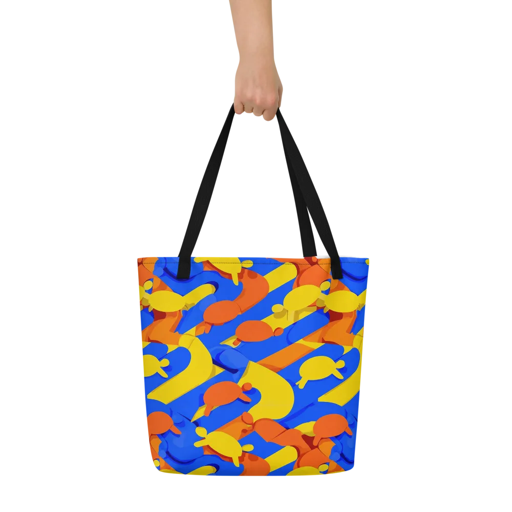 Electric Picnic on Large Tote Bag W/ Pocket — Front