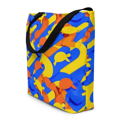 Electric Picnic on a Large Tote Bag W/ Pocket