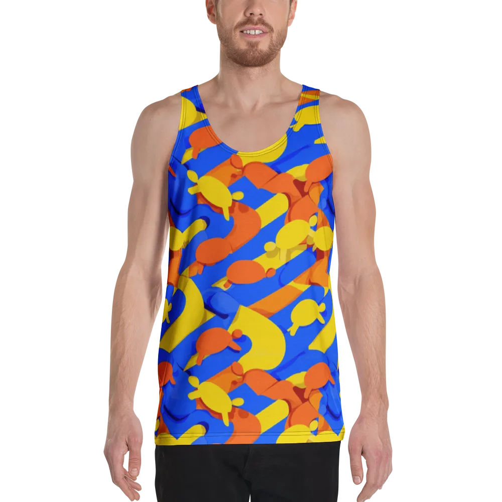 Electric Picnic on Men's Tank Top — Front