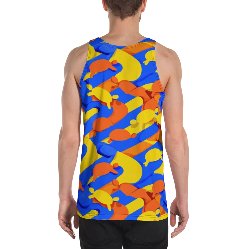 Electric Picnic on Men's Tank Top — Back