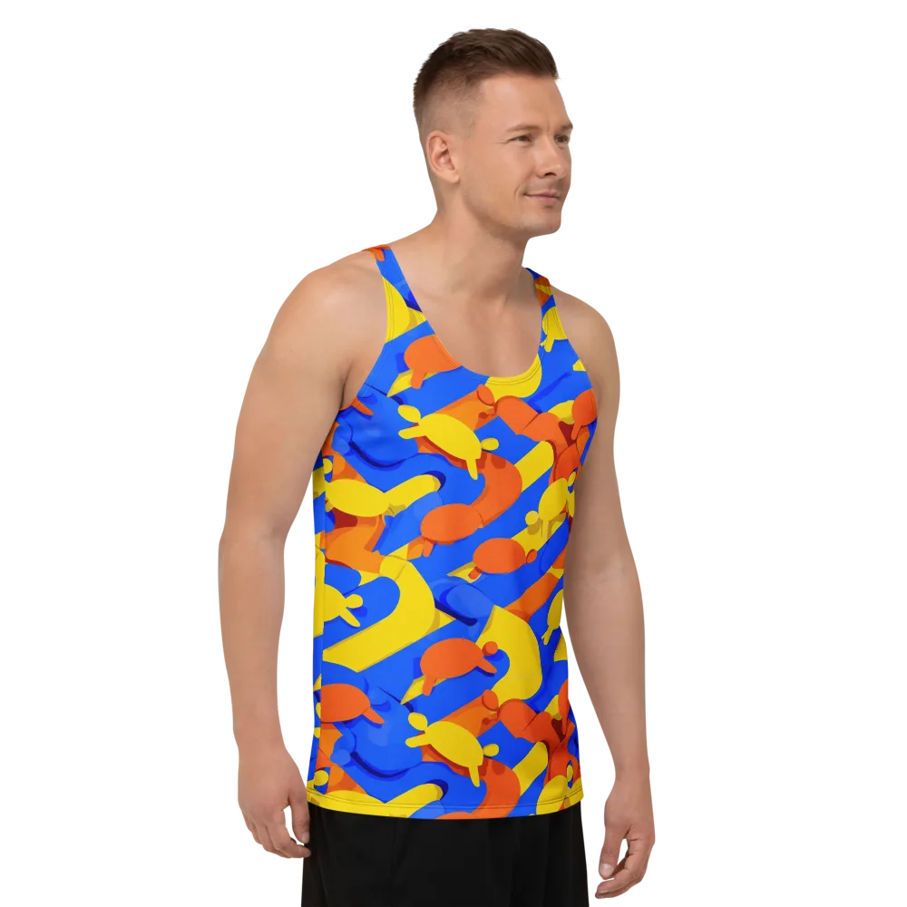 Electric Picnic on Men's Tank Top — Right Front