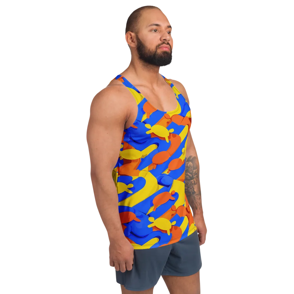 Electric Picnic on Men's Tank Top — Right Front