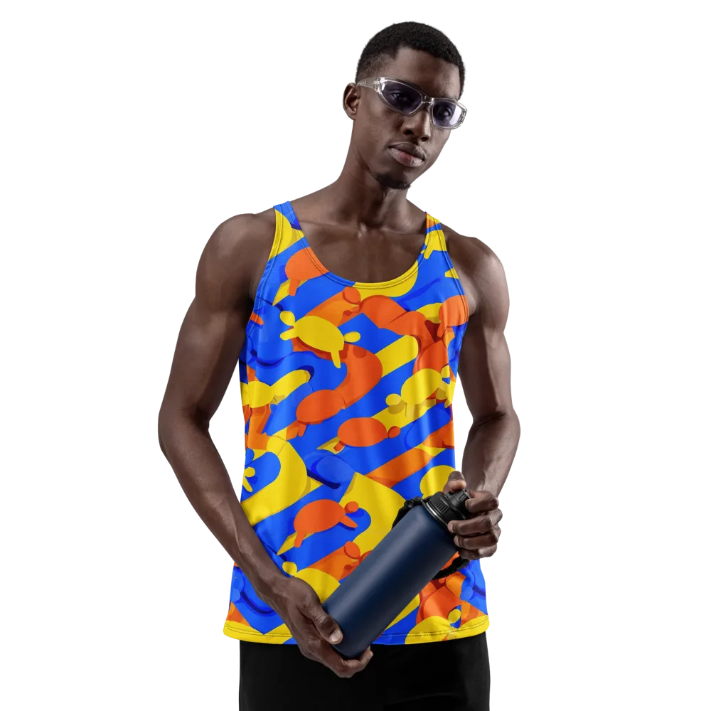 Electric Picnic on Men's Tank Top — Front