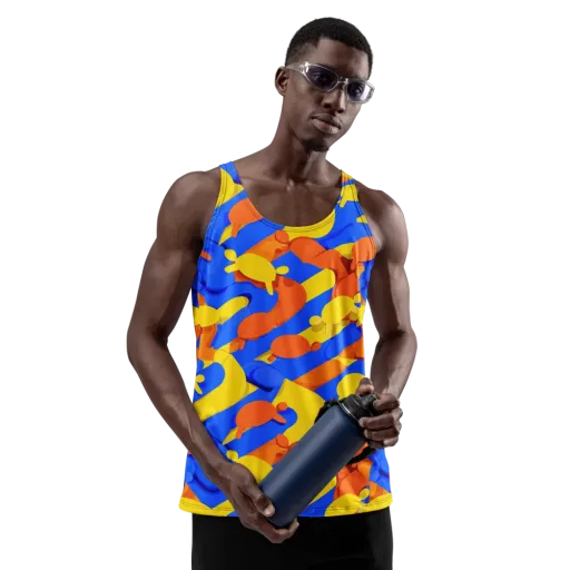 Electric Picnic on a Men's Tank Top