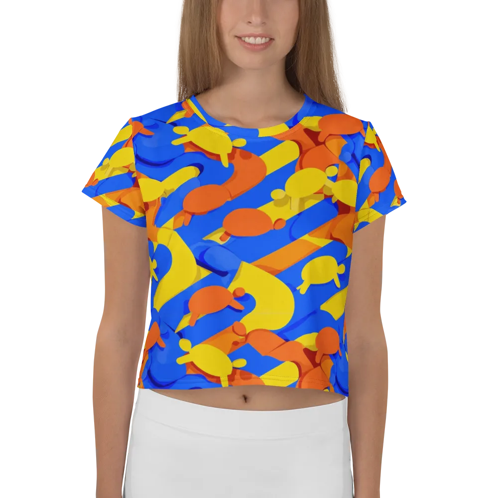 Electric Picnic on Crop Tee — Front