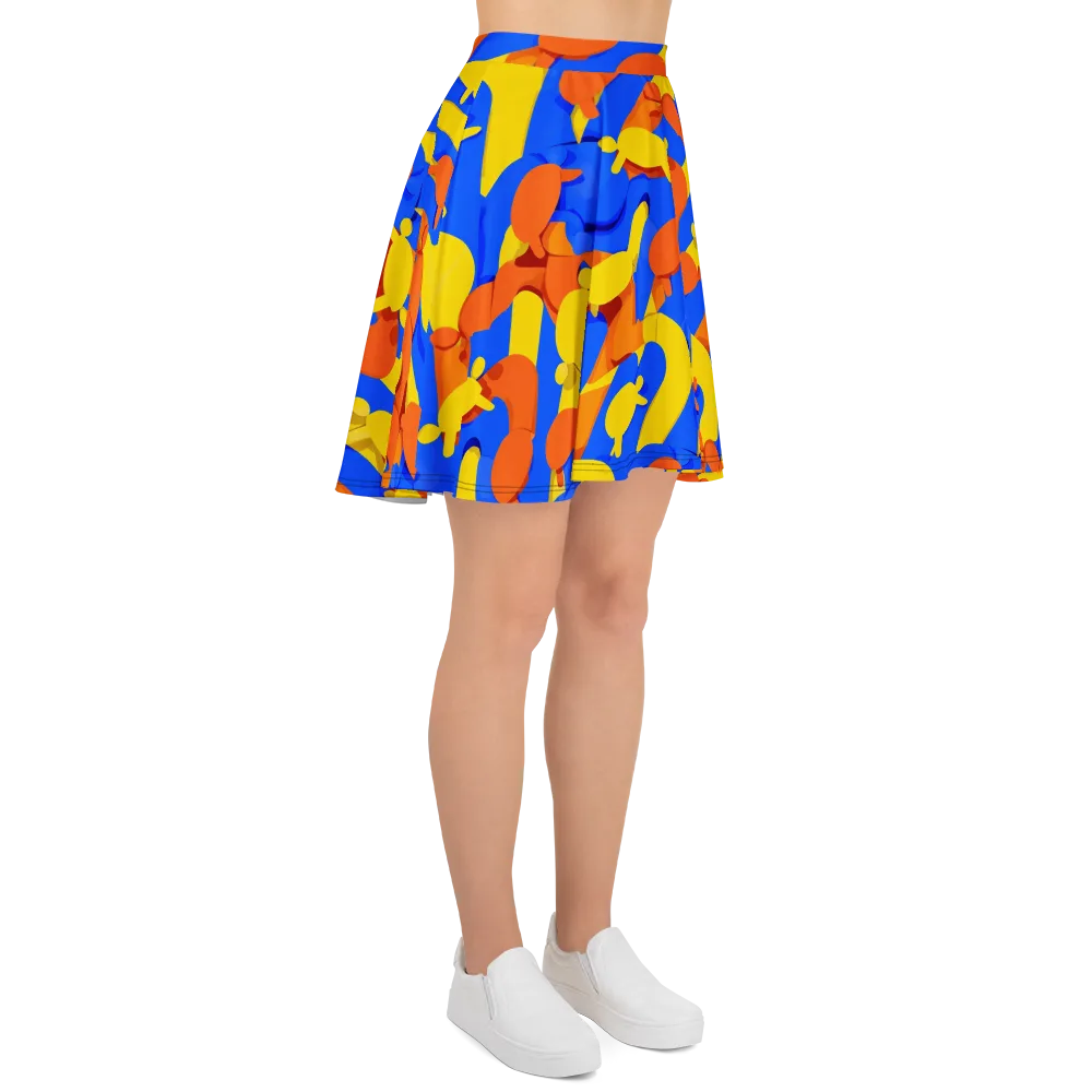 Electric Picnic on Skater Skirt — Right