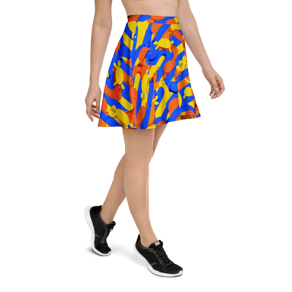 Electric Picnic on Skater Skirt — Right