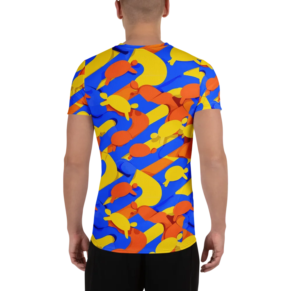 Electric Picnic on Men's Athletic T-Shirt — Back