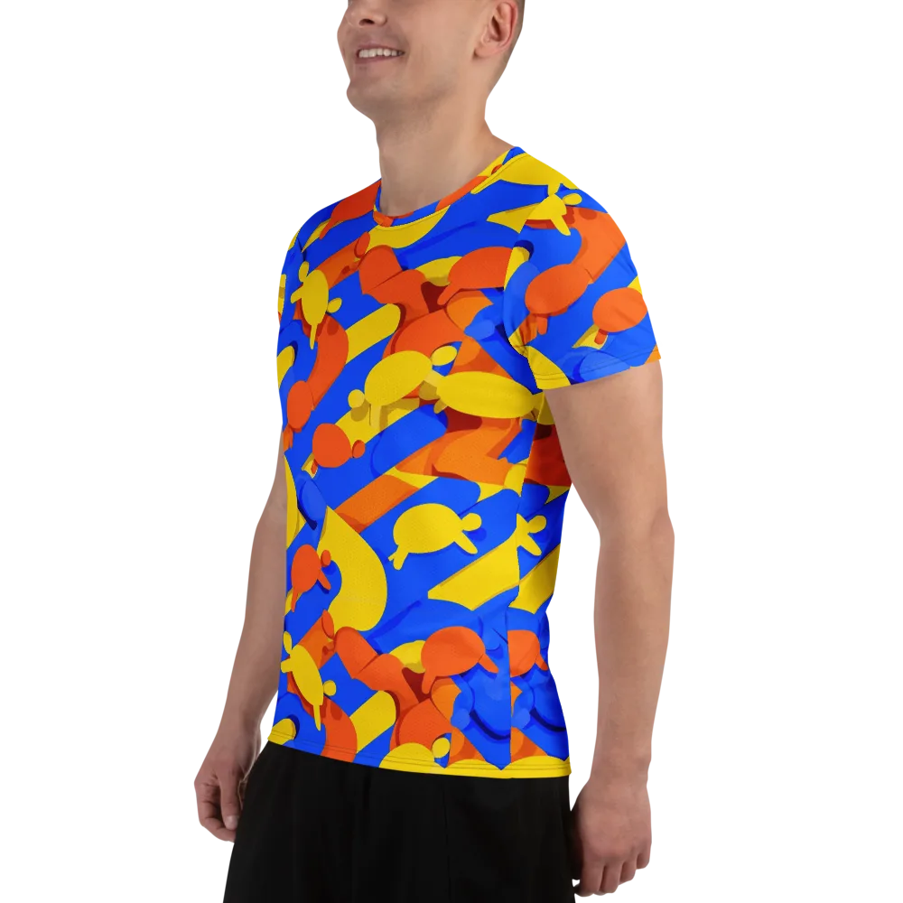 Electric Picnic on Men's Athletic T-Shirt — Left