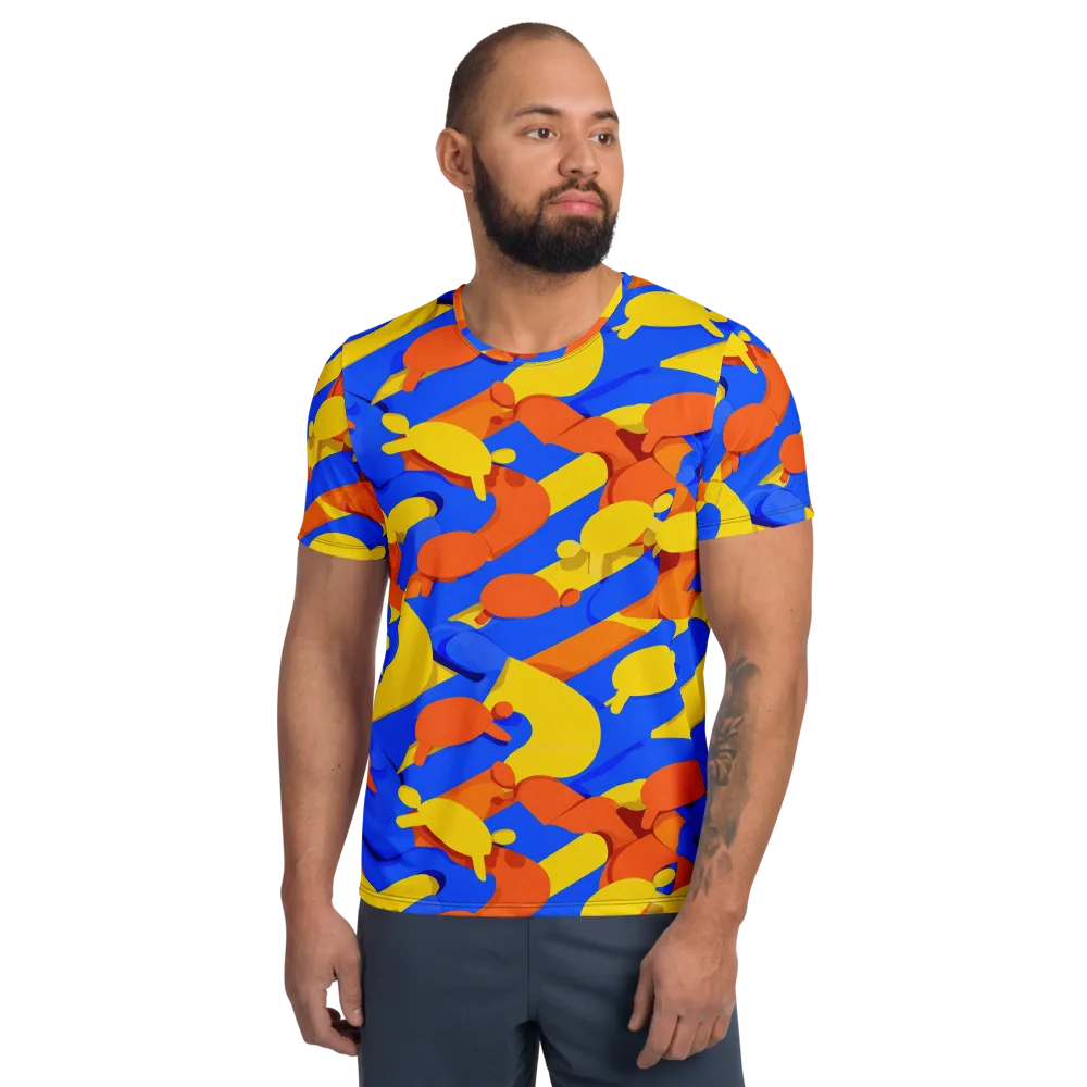 Electric Picnic on Men's Athletic T-Shirt — Front