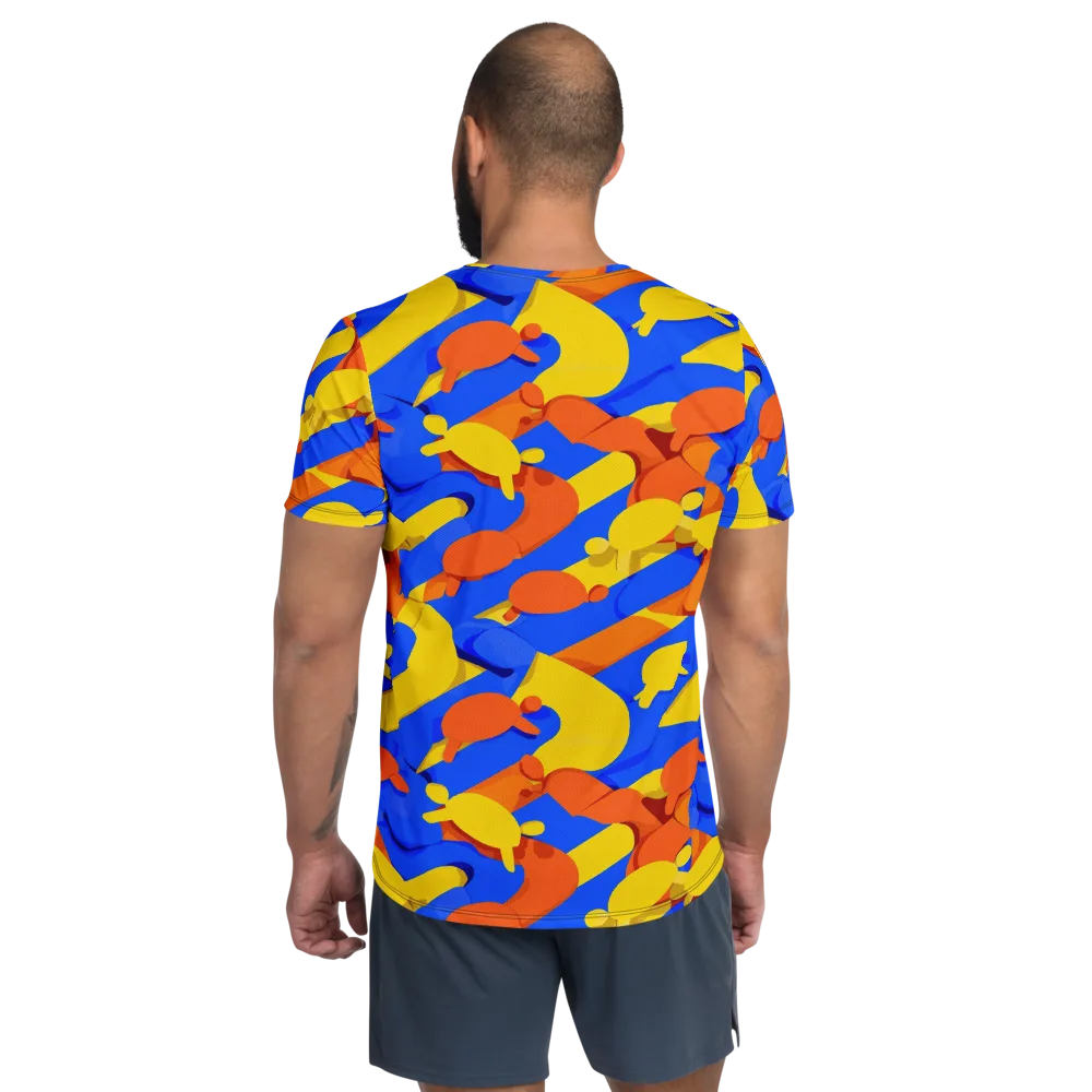 Electric Picnic on Men's Athletic T-Shirt — Back