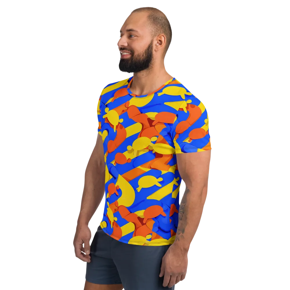 Electric Picnic on Men's Athletic T-Shirt — Left