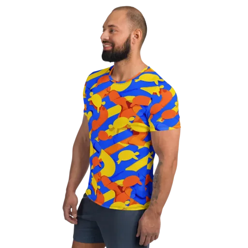 Electric Picnic on a Men's Athletic T-Shirt