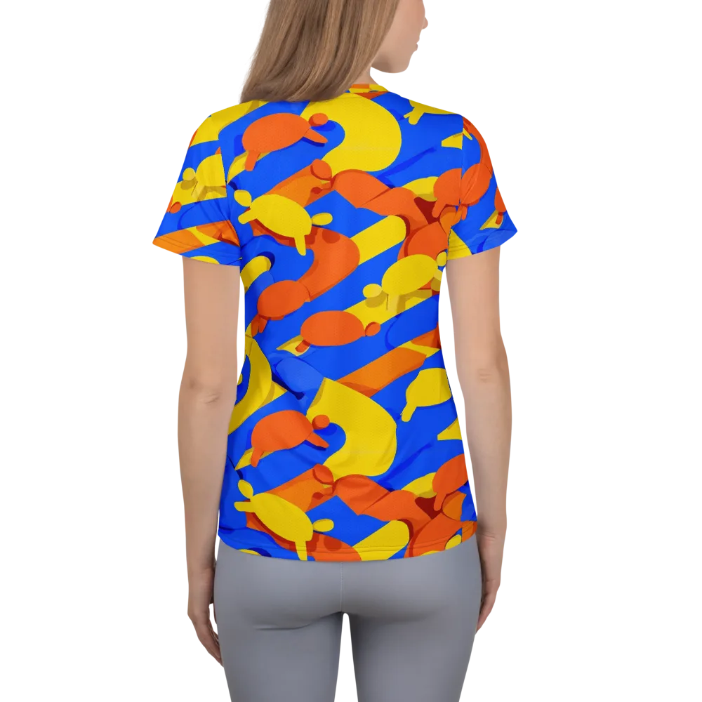 Electric Picnic on Women's Athletic T-Shirt — Back