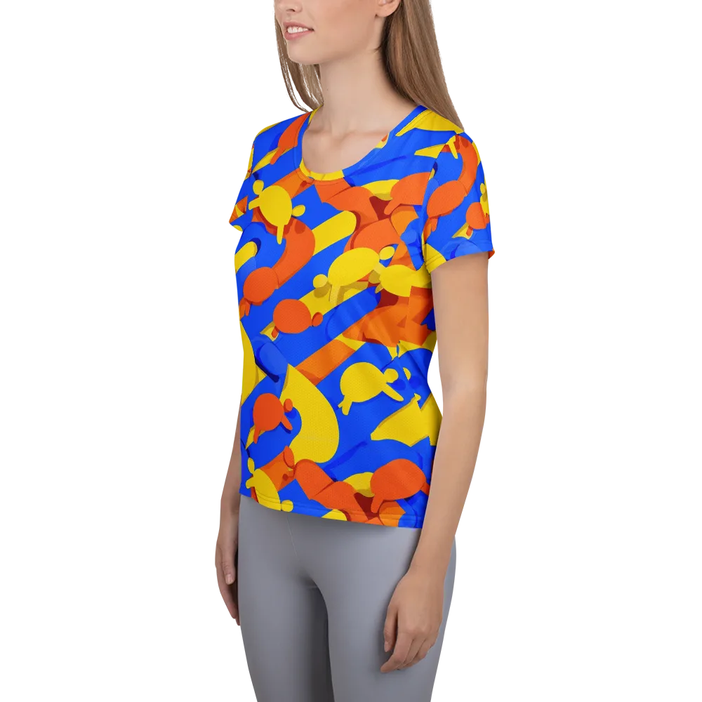 Electric Picnic on Women's Athletic T-Shirt — Left