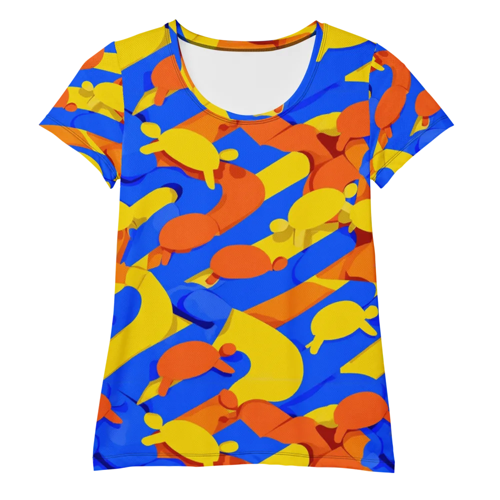 Electric Picnic on Women's Athletic T-Shirt — Front