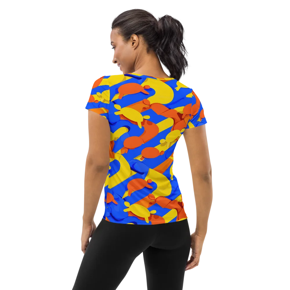 Electric Picnic on Women's Athletic T-Shirt — Back