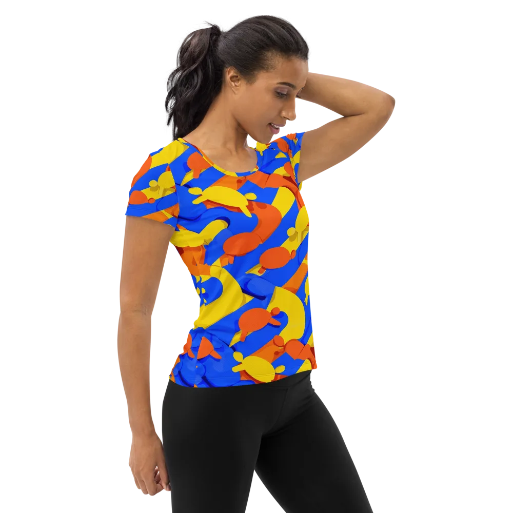 Electric Picnic on Women's Athletic T-Shirt — Right