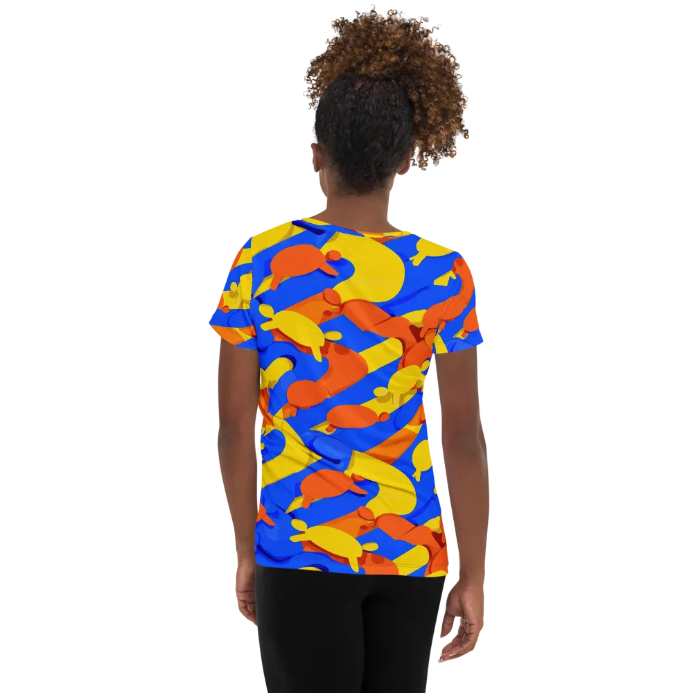 Electric Picnic on Women's Athletic T-Shirt — Back