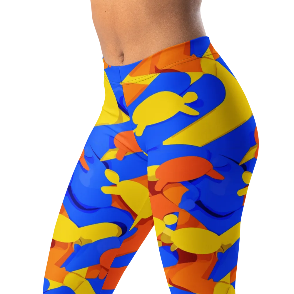 Electric Picnic on Leggings — Left Front