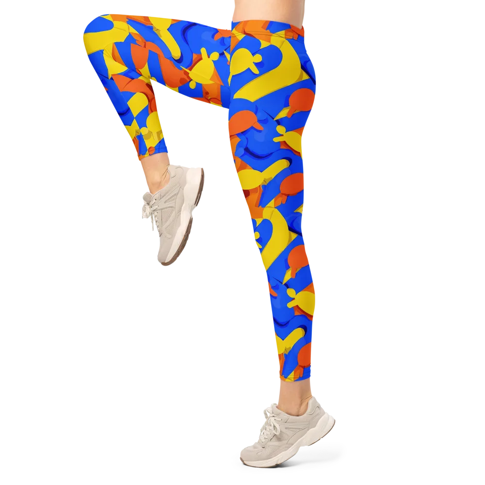 Electric Picnic on Leggings — Left