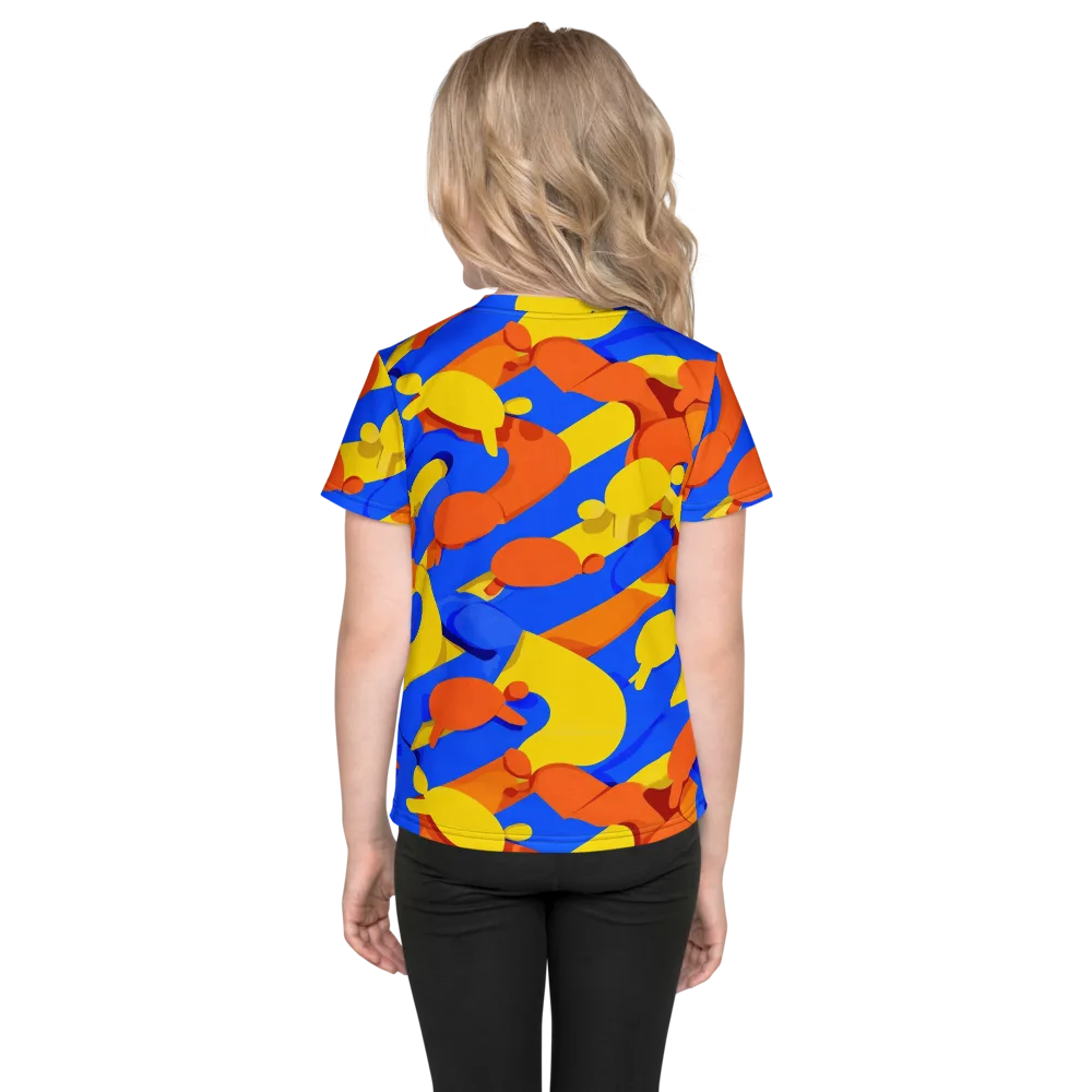 Electric Picnic on Kids Crew Neck T-Shirt — Back
