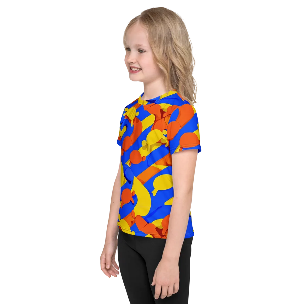Electric Picnic on Kids Crew Neck T-Shirt — Left
