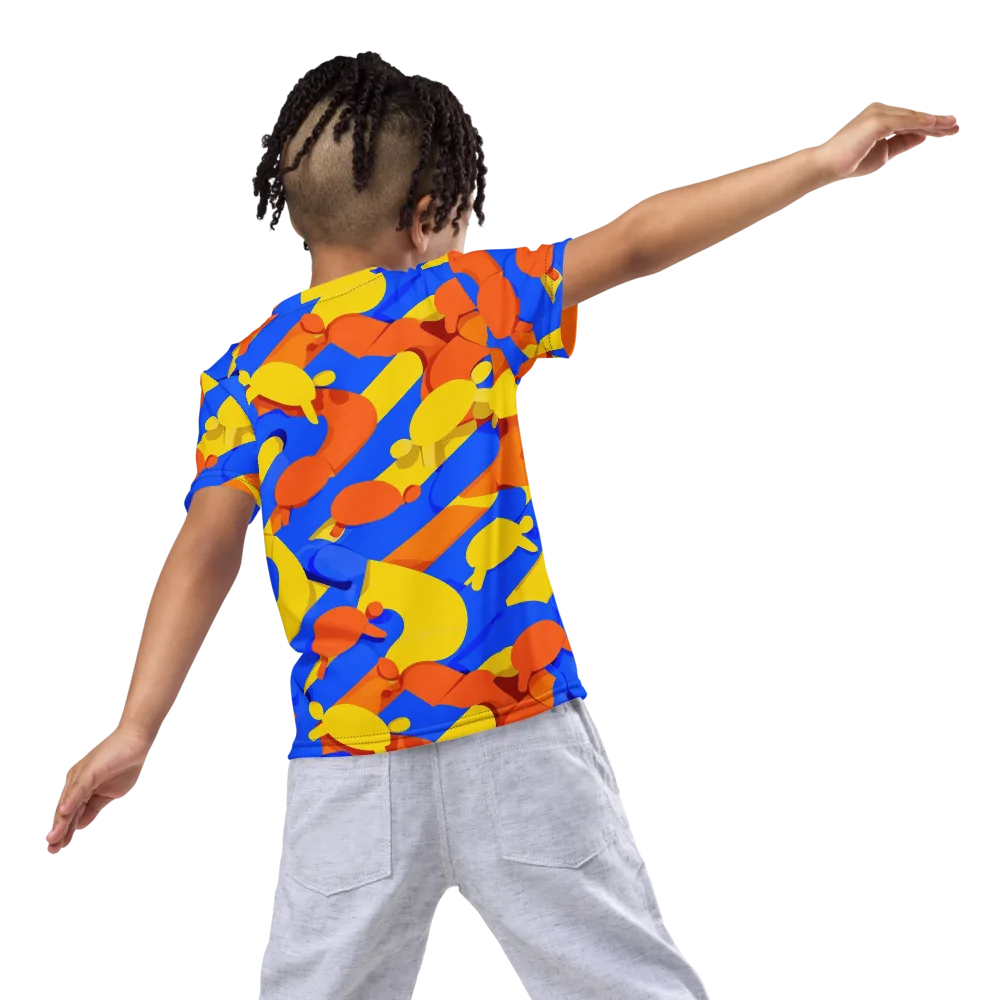 Electric Picnic on Kids Crew Neck T-Shirt — Back