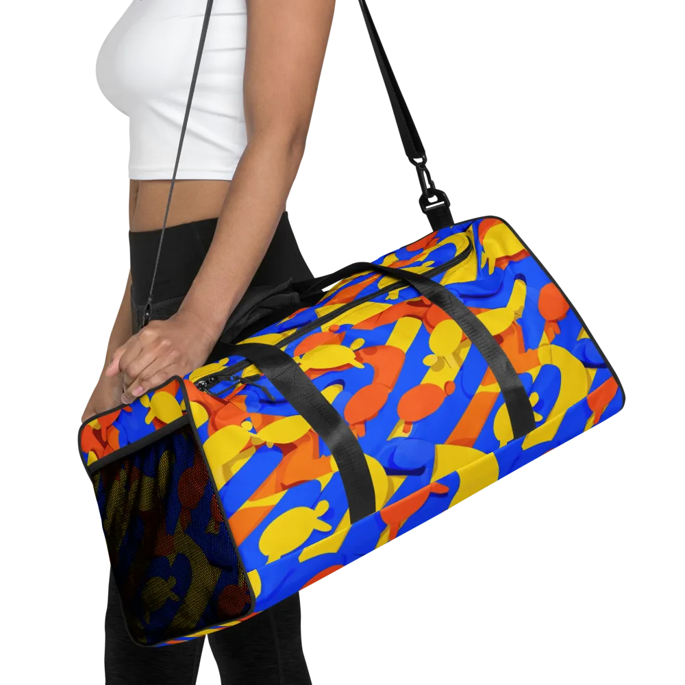 Electric Picnic on Duffle Bag — Front