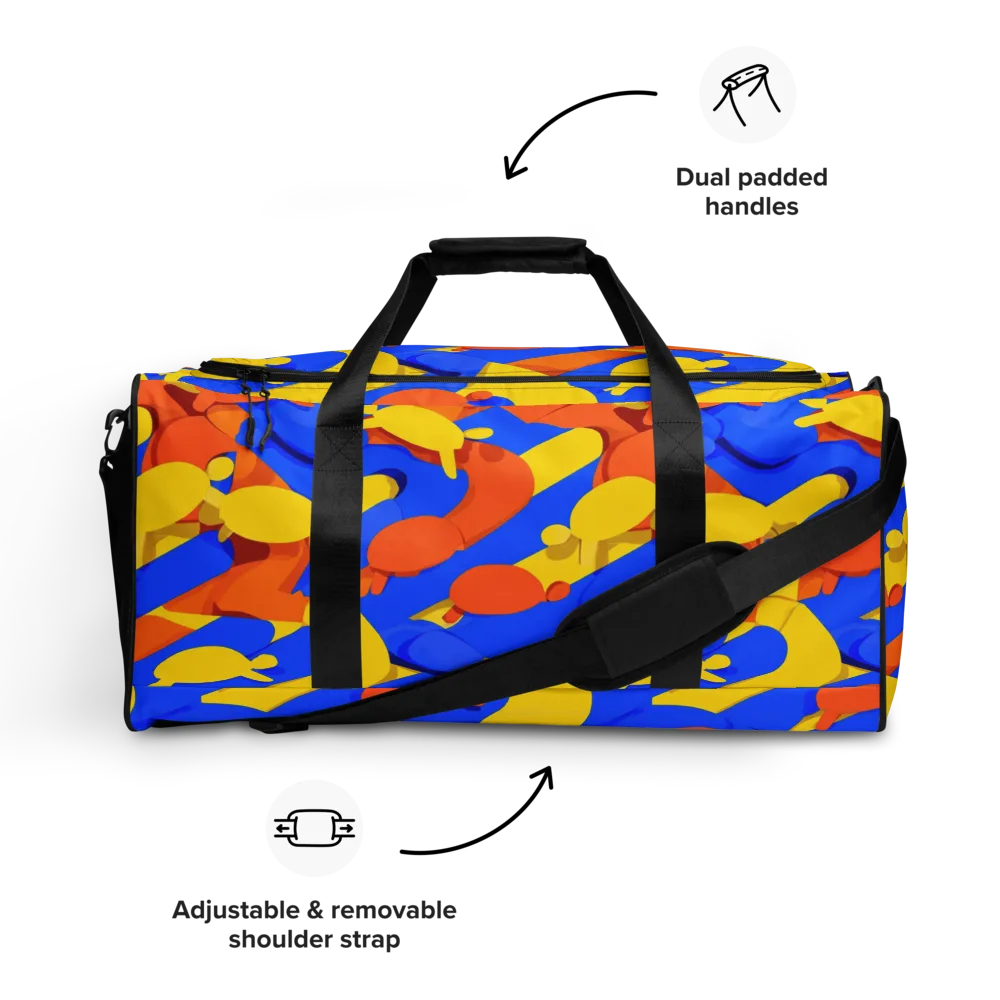 Electric Picnic on Duffle Bag — Front