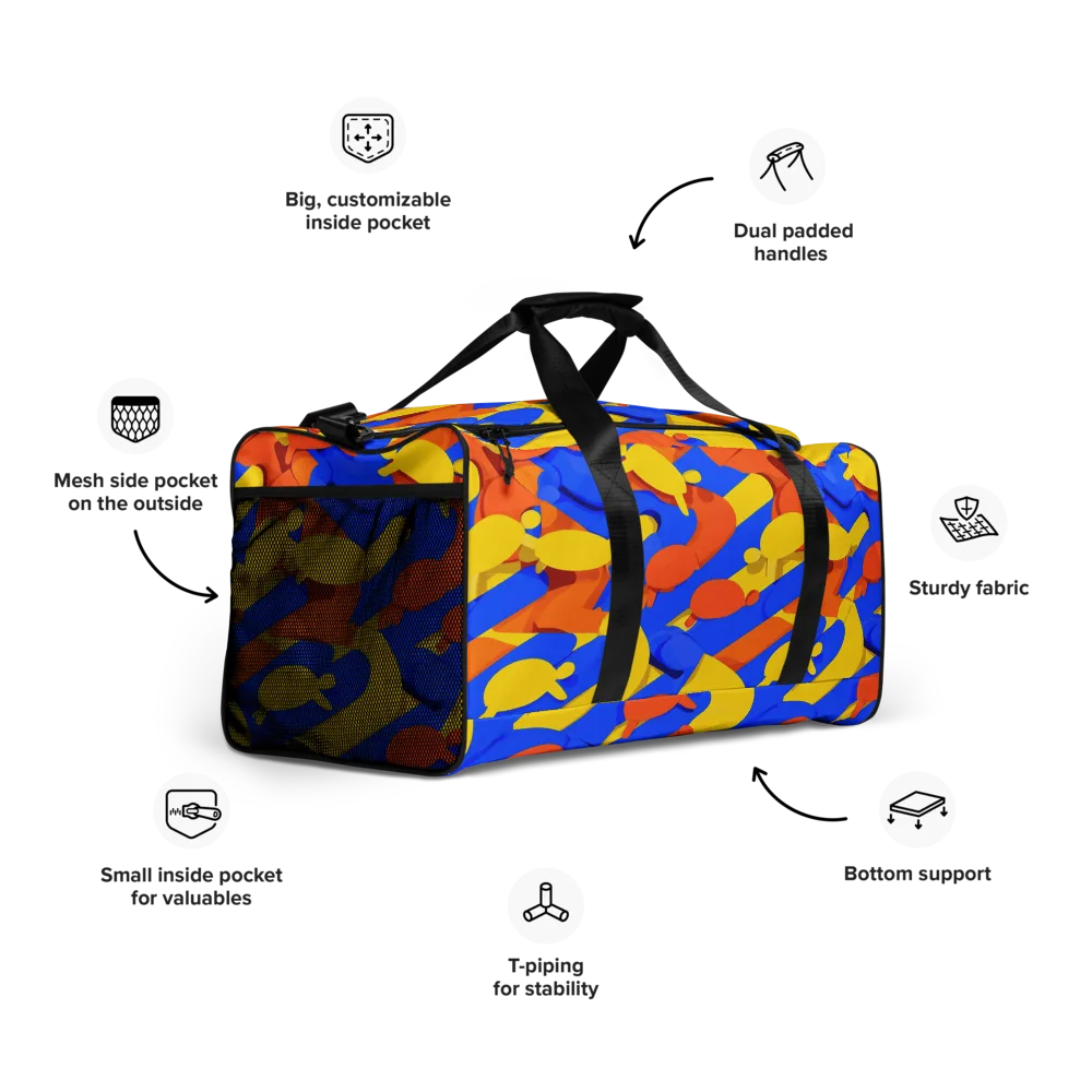Electric Picnic on Duffle Bag — Right Front
