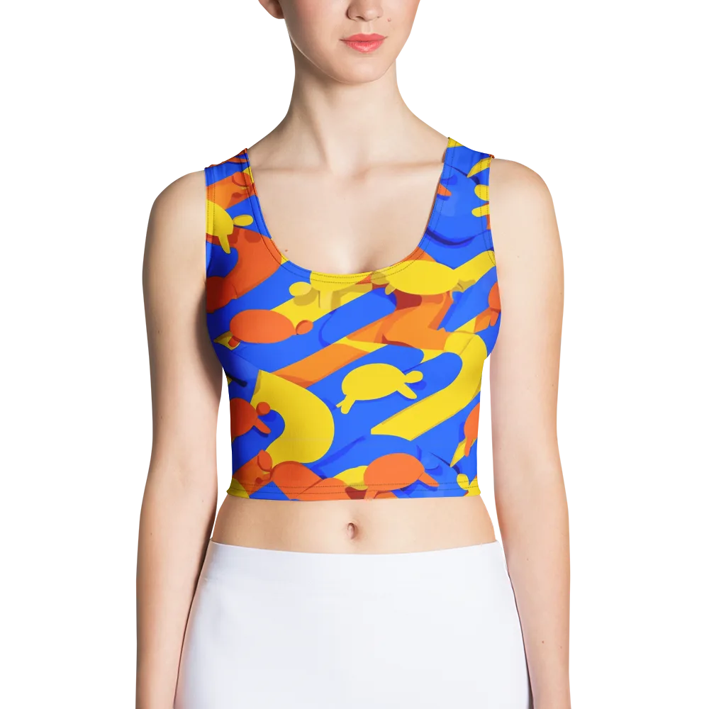 Electric Picnic on Crop Top — Front