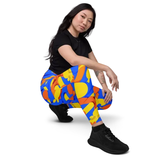 Electric Picnic on a Leggings with Pockets
