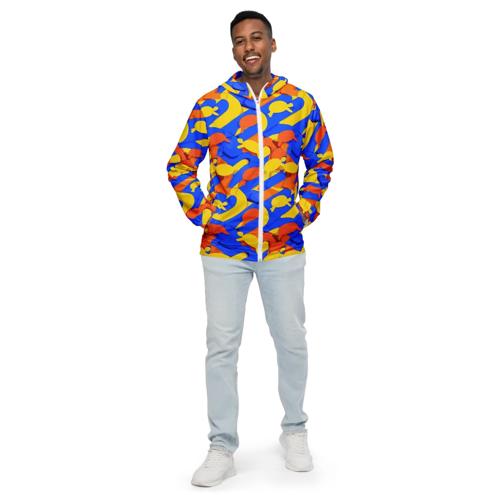 Electric Picnic on Men's Windbreaker — Front