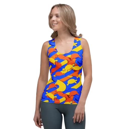 Electric Picnic on a Women's Tank Top