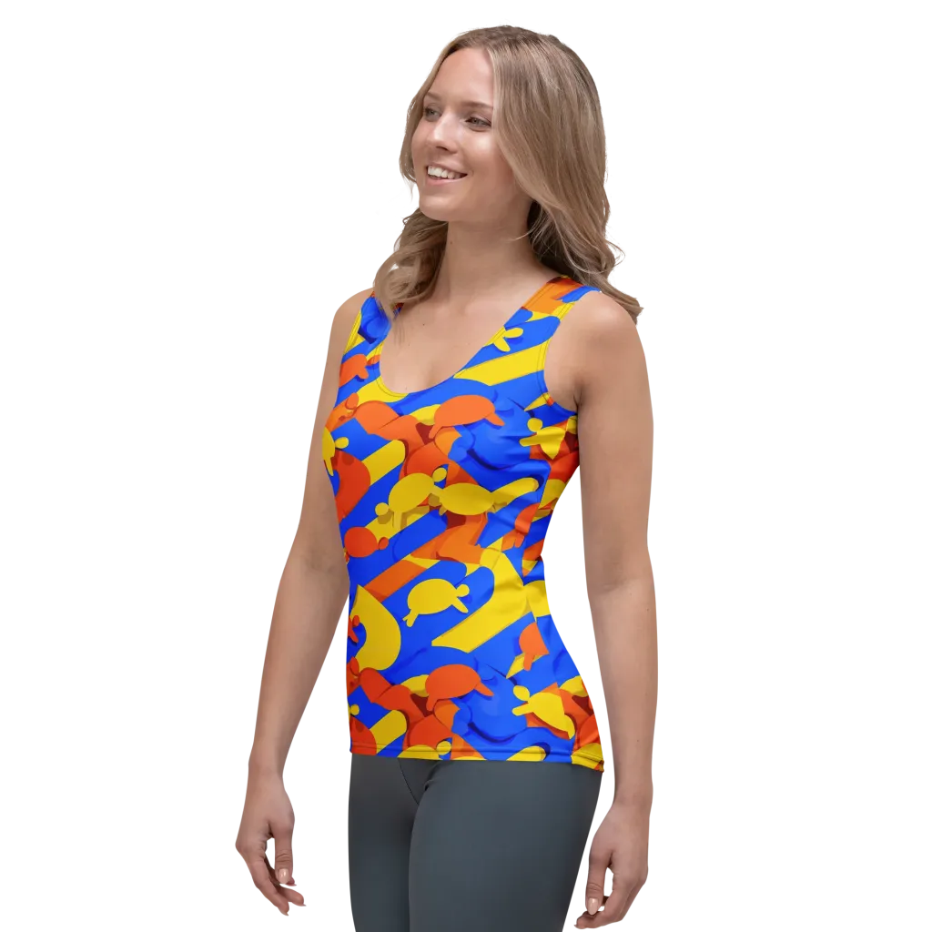 Electric Picnic on Women's Tank Top — Left Front