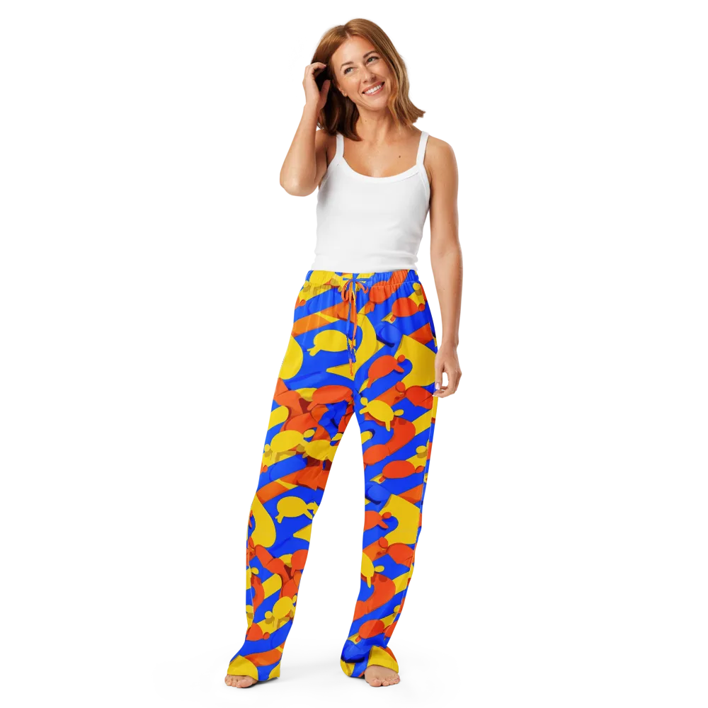 Electric Picnic on Women's Pajama Pants — Front